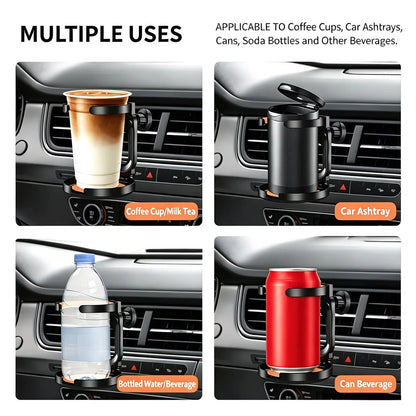 1pc Multi-Function Foldable Car Air Vent Cup Holder/Bottle Holder/Water Bottle Holder/Ashtray Holder/Multi-Function Car Coffee Cup Holder