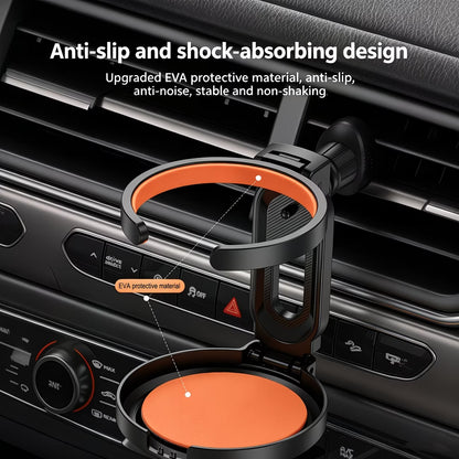 1pc Multi-Function Foldable Car Air Vent Cup Holder/Bottle Holder/Water Bottle Holder/Ashtray Holder/Multi-Function Car Coffee Cup Holder