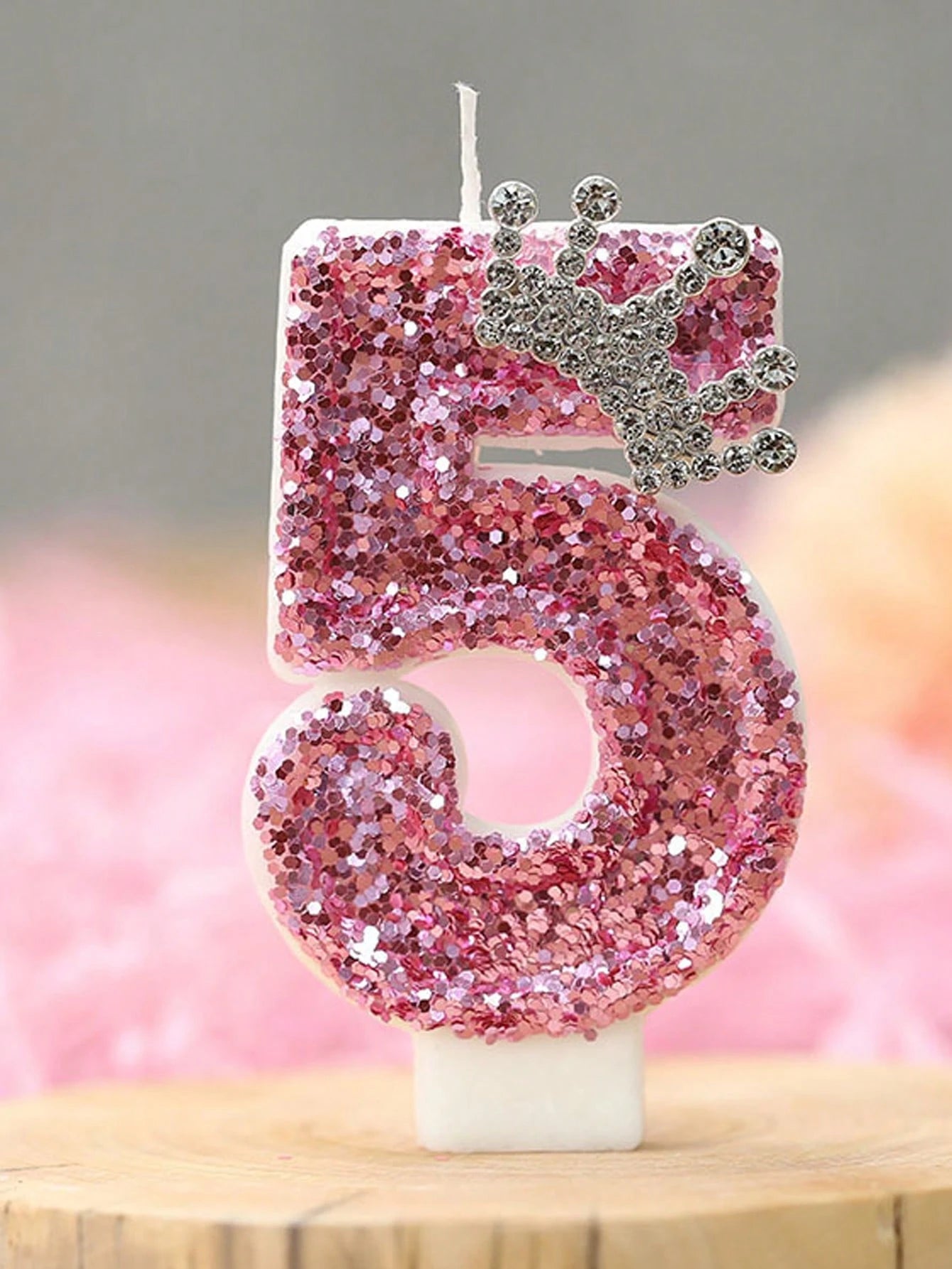 1pc New Alloy Crown Decor 0-9 Digit Candles, Birthday Cake Decoration, Party Candles, Atmosphere Party Supplies, Party Supplies