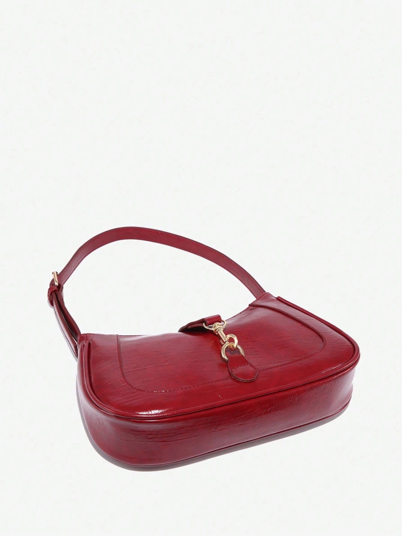 1pc Novachic Vintage Minimalist Crescent Shaped Adjustable Strap Handbag, Suitable For Dates, Outings, Parties