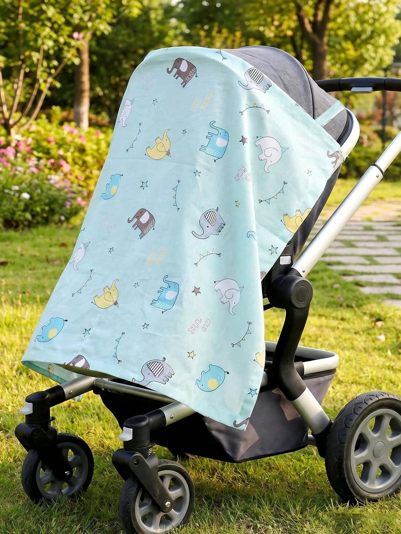 1pc Nursing Cover, Anti-Glare, Outdoor Nursing Poncho, 360° All-Round Coverage, With Mesh Layer, Breathable & Private, Arched Neckline Design, Multi-Functional Nursing Apron, Suitable For Newborn Brea
