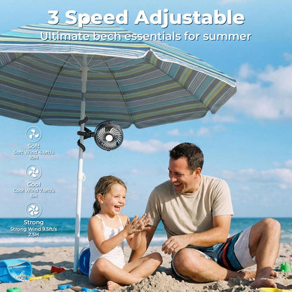 1pc Octopus Shaped Baby Stroller Fan, USB Rechargeable Portable Quiet Fan, 3 Speed Adjustable, Multifunctional Desk Fan