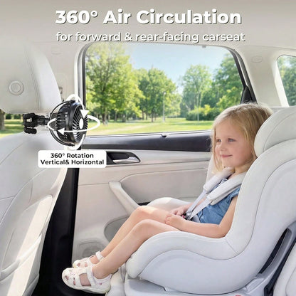 1pc Octopus Shaped Baby Stroller Fan, USB Rechargeable Portable Quiet Fan, 3 Speed Adjustable, Multifunctional Desk Fan