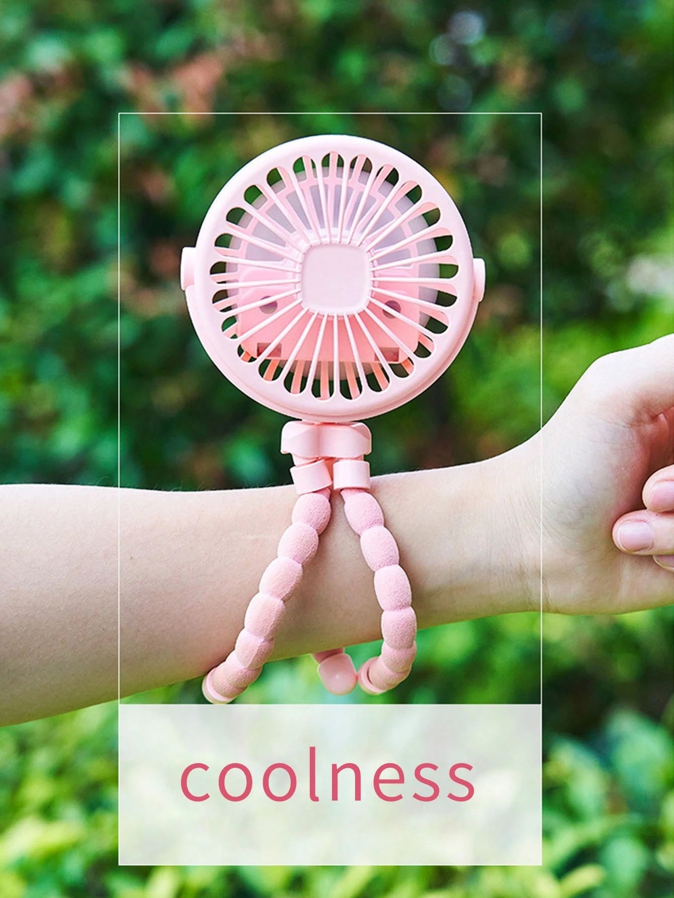 1pc Octopus Stroller Fan, USB Rechargeable Portable Quiet Fan, Mini Handheld Foldable Travel Fan With LED Night Light, Multifunctional Desk Fan, Adjustable Angle, Flexible Bendable, 3 Wind Speeds, Sui
