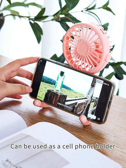 1pc Octopus Stroller Fan, USB Rechargeable Portable Quiet Fan, Mini Handheld Foldable Travel Fan With LED Night Light, Multifunctional Desk Fan, Adjustable Angle, Flexible Bendable, 3 Wind Speeds, Sui