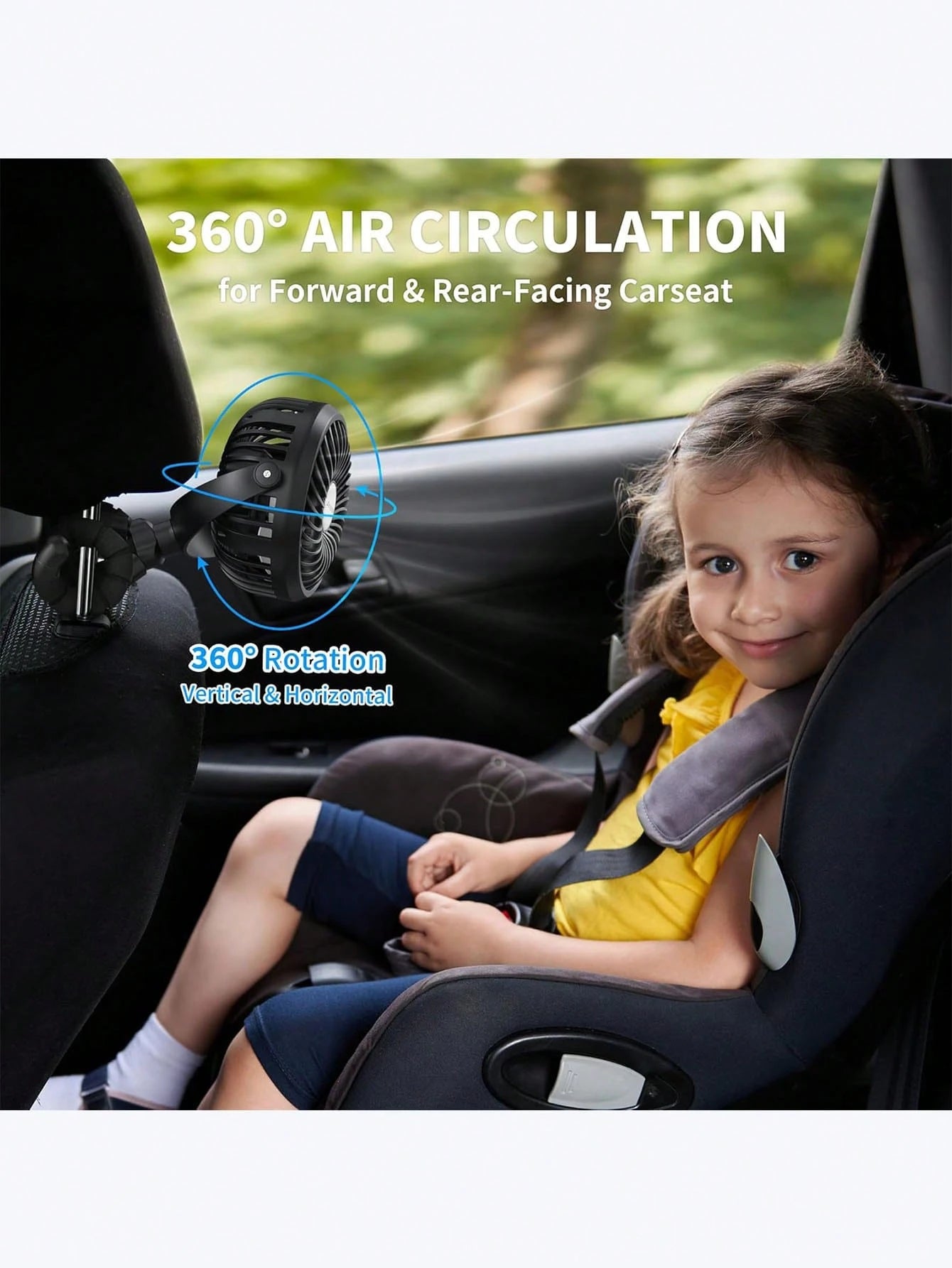 1pc Octopus Stroller Fan, USB Rechargeable Portable Quiet Fan, Mini Handheld Foldable Travel Fan With LED Night Light, 3 Speed Adjustable, Suitable For Indoor/Outdoor, Multifunctional Desk Fan, Adjust