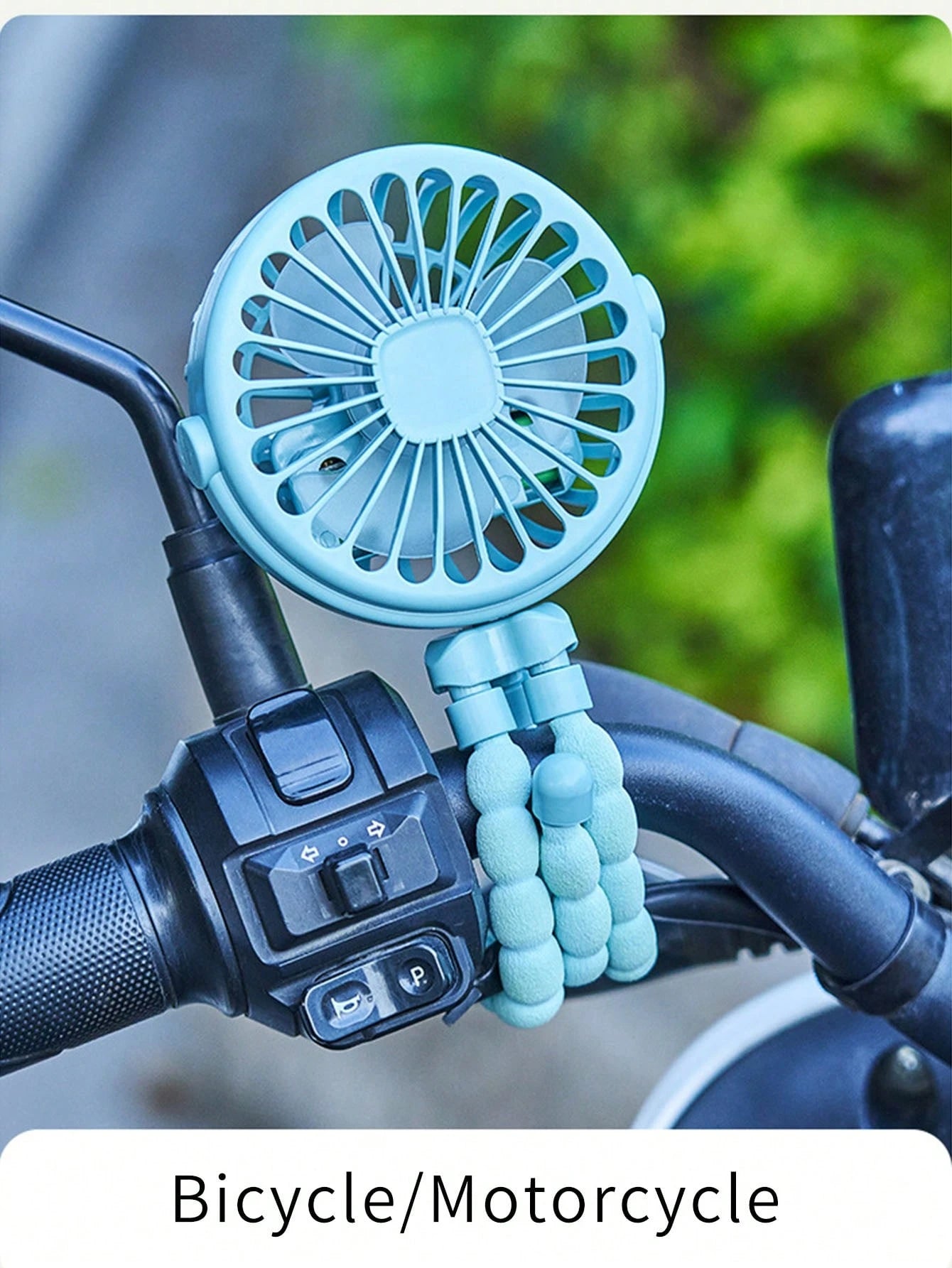1pc Octopus Stroller Fan, USB Rechargeable Portable Quiet Fan, Mini Handheld Foldable Travel Fan With LED Night Light, Multifunctional Desk Fan, Adjustable Angle, Flexible Bendable, 3 Wind Speeds, Sui