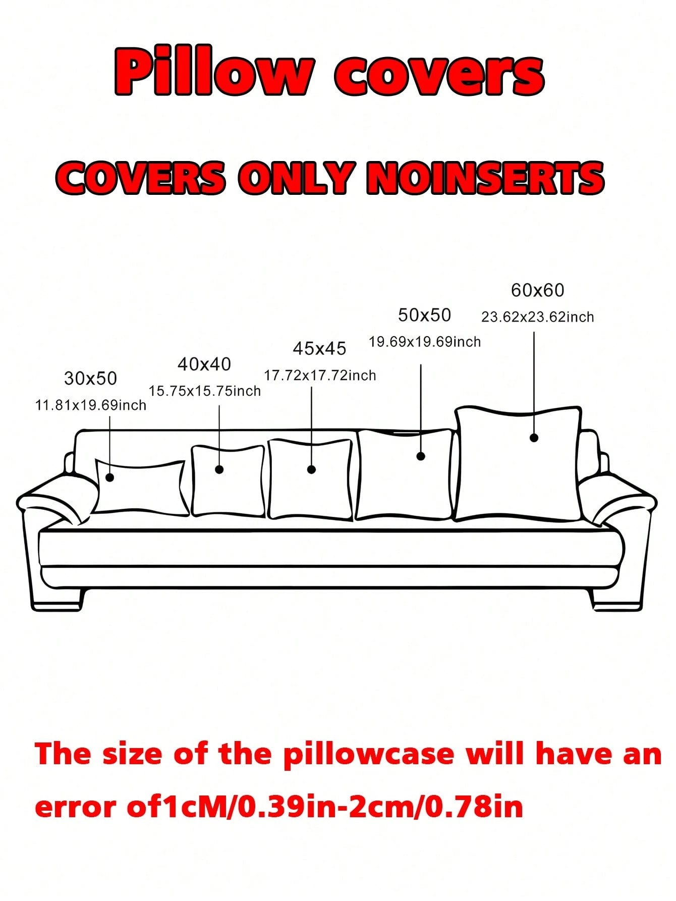 1pc Outdoor Waterproof Throw Pillow Covers Decorative Square Cushion Case Patio Pillows For Couch
