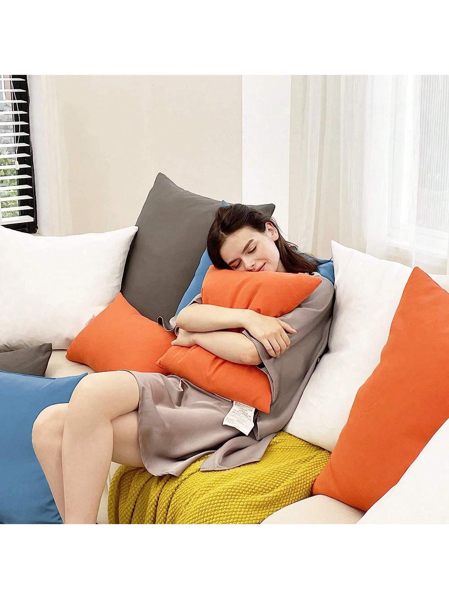 1pc Outdoor Waterproof Throw Pillow Covers Decorative Square Cushion Case Patio Pillows For Couch