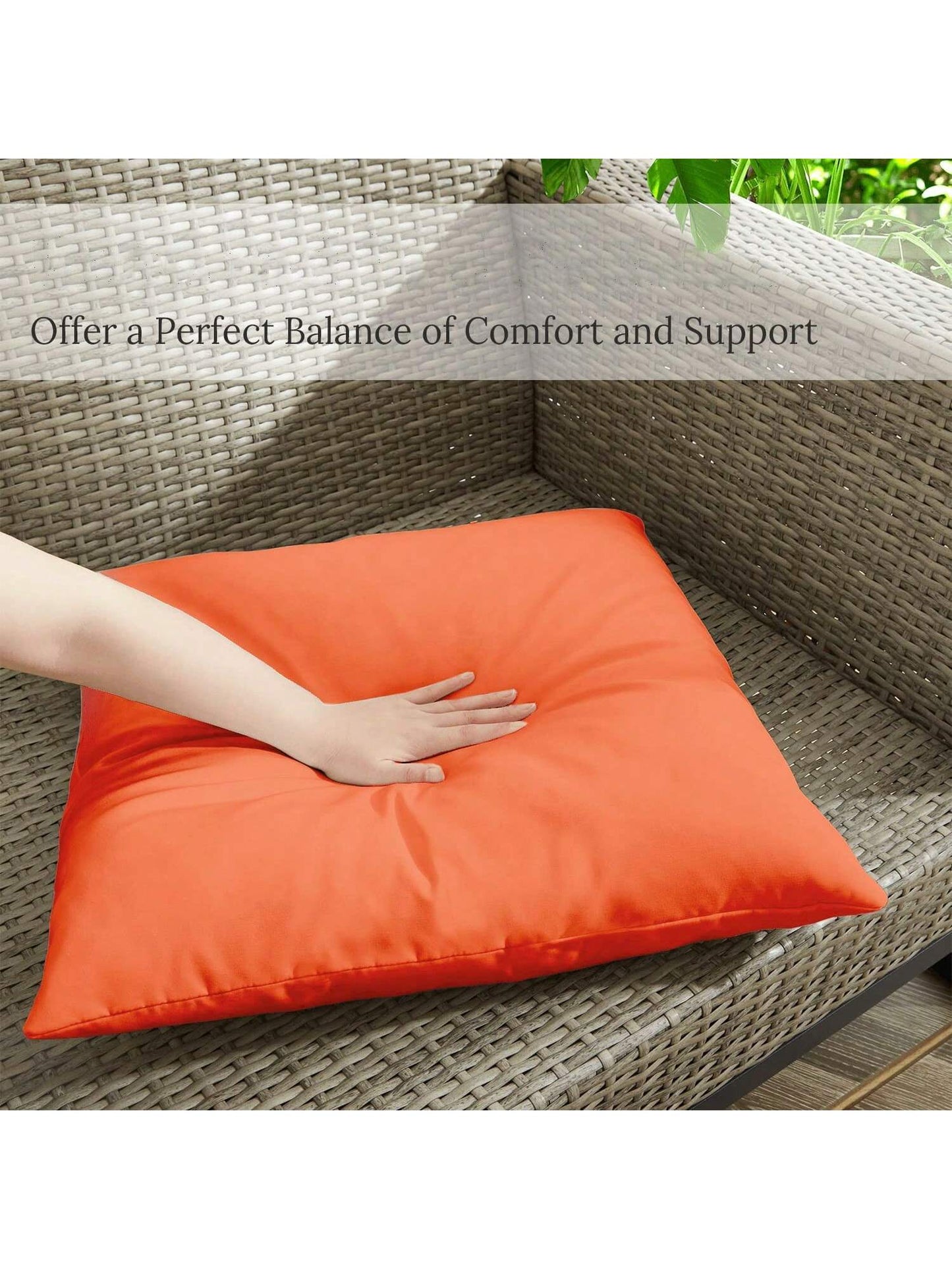 1pc Outdoor Waterproof Throw Pillow Covers Decorative Square Cushion Case Patio Pillows For Couch