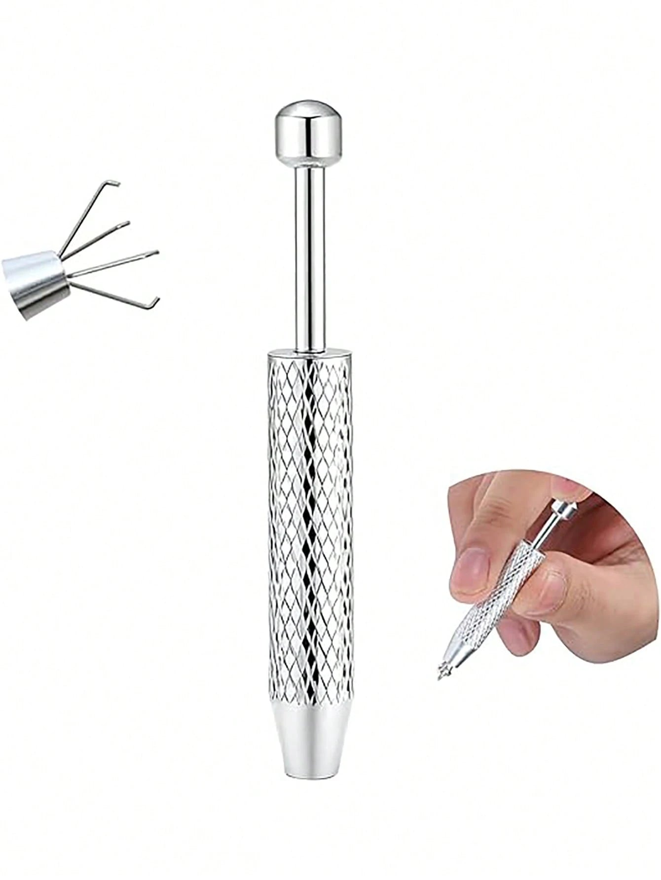 1PC Piercing Taper Ball Grabber Tool For Changing Jewelry- 14G 16G 18G 20G Stainless Steel Flat Back Earrings Applicator Tool