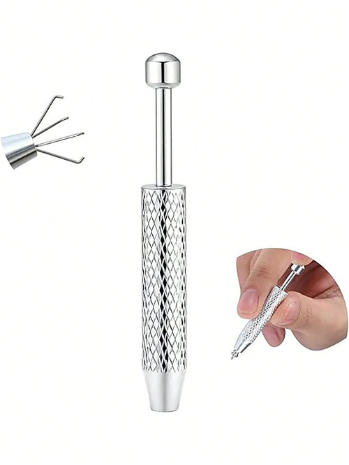 1PC Piercing Taper Ball Grabber Tool For Changing Jewelry- 14G 16G 18G 20G Stainless Steel Flat Back Earrings Applicator Tool