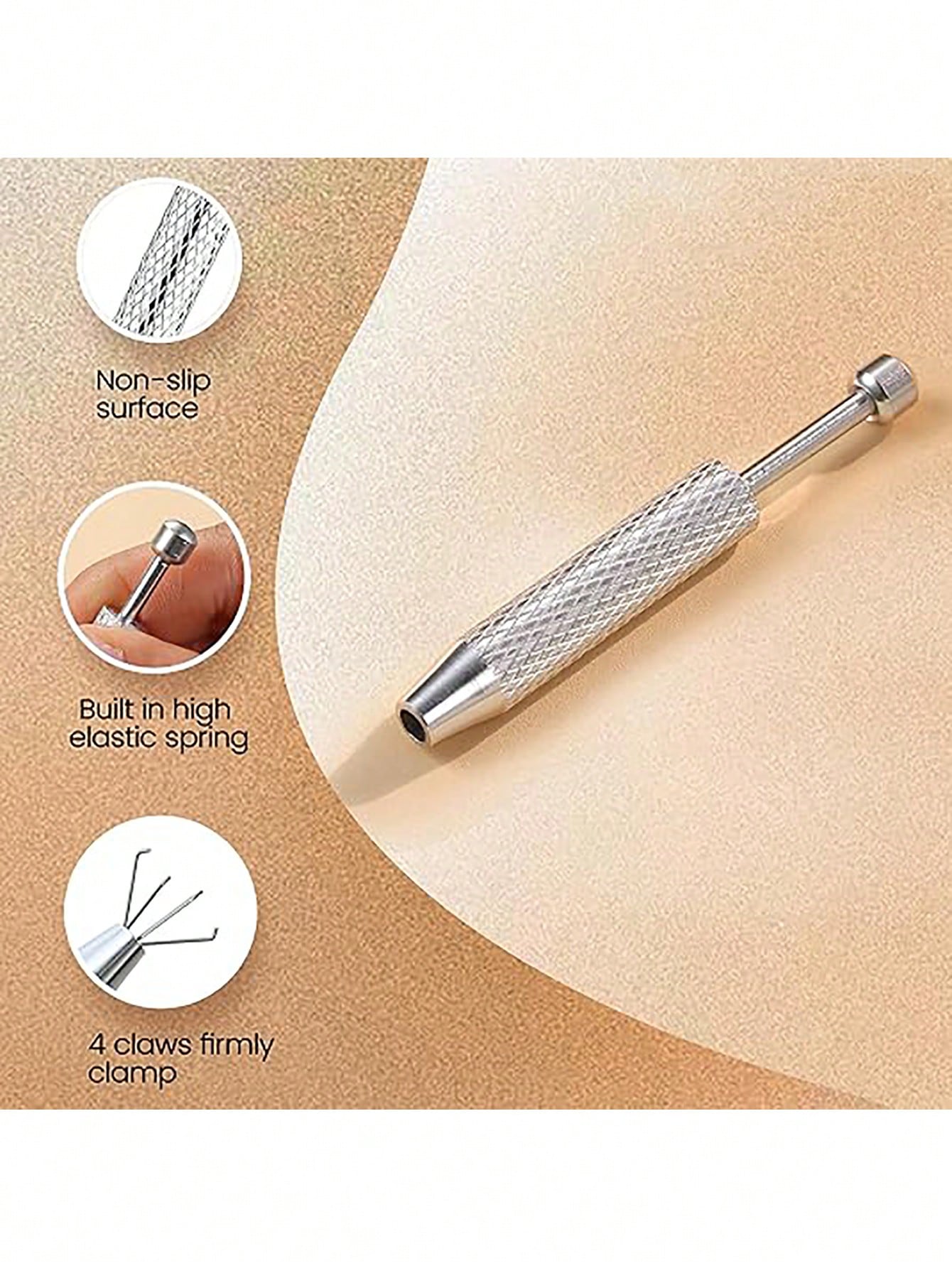 1PC Piercing Taper Ball Grabber Tool For Changing Jewelry- 14G 16G 18G 20G Stainless Steel Flat Back Earrings Applicator Tool