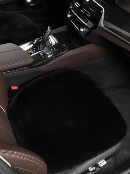 1pc Pink Plush Car Front Seat Cushion, Universal Auto Interior Decoration,Car Accessories
