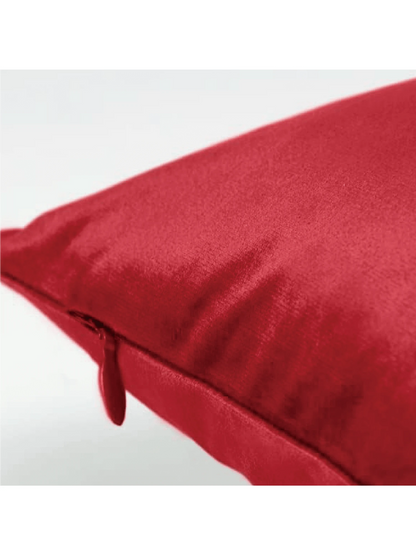 1pc Plain Cushion Cover Without Filler, Striped Velvet Square Pillowcase For Sofa, Home Decor