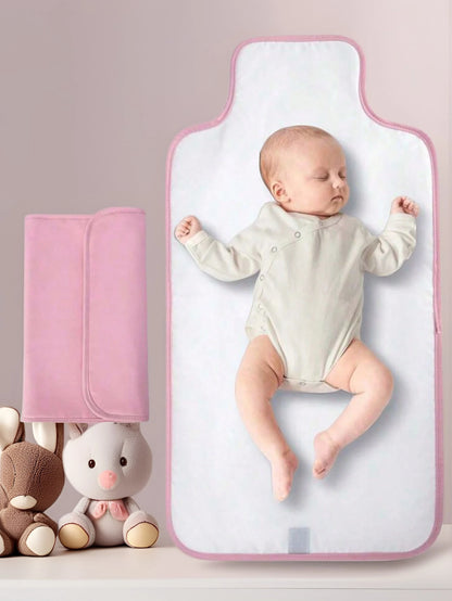 1pc Portable Diaper Changing Pad, Detachable Travel Diaper Mat With Wet Wipes Pocket, Ideal Gift For Baby Shower, Newborn Girls And Boys, Suitable For 1-8 Months