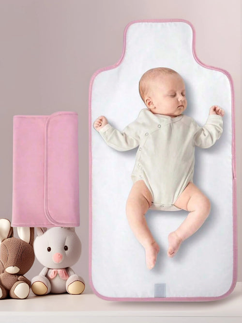 1pc Portable Diaper Changing Pad, Detachable Travel Diaper Mat With Wet Wipes Pocket, Ideal Gift For Baby Shower, Newborn Girls And Boys, Suitable For 1-8 Months