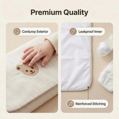 1pc Portable Diaper Changing Pad, Detachable Travel Diaper Mat With Wet Wipes Pocket, Ideal Gift For Baby Shower, Newborn Girl And Boy