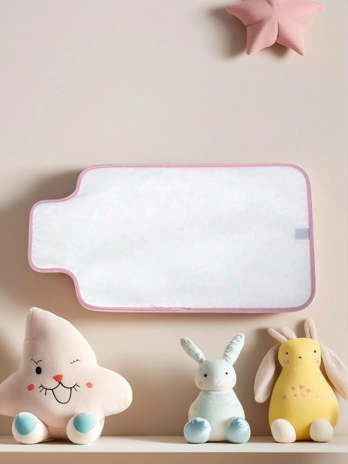 1pc Portable Diaper Changing Pad, Detachable Travel Diaper Mat With Wet Wipes Pocket, Ideal Gift For Baby Shower, Newborn Girls And Boys, Suitable For 1-8 Months