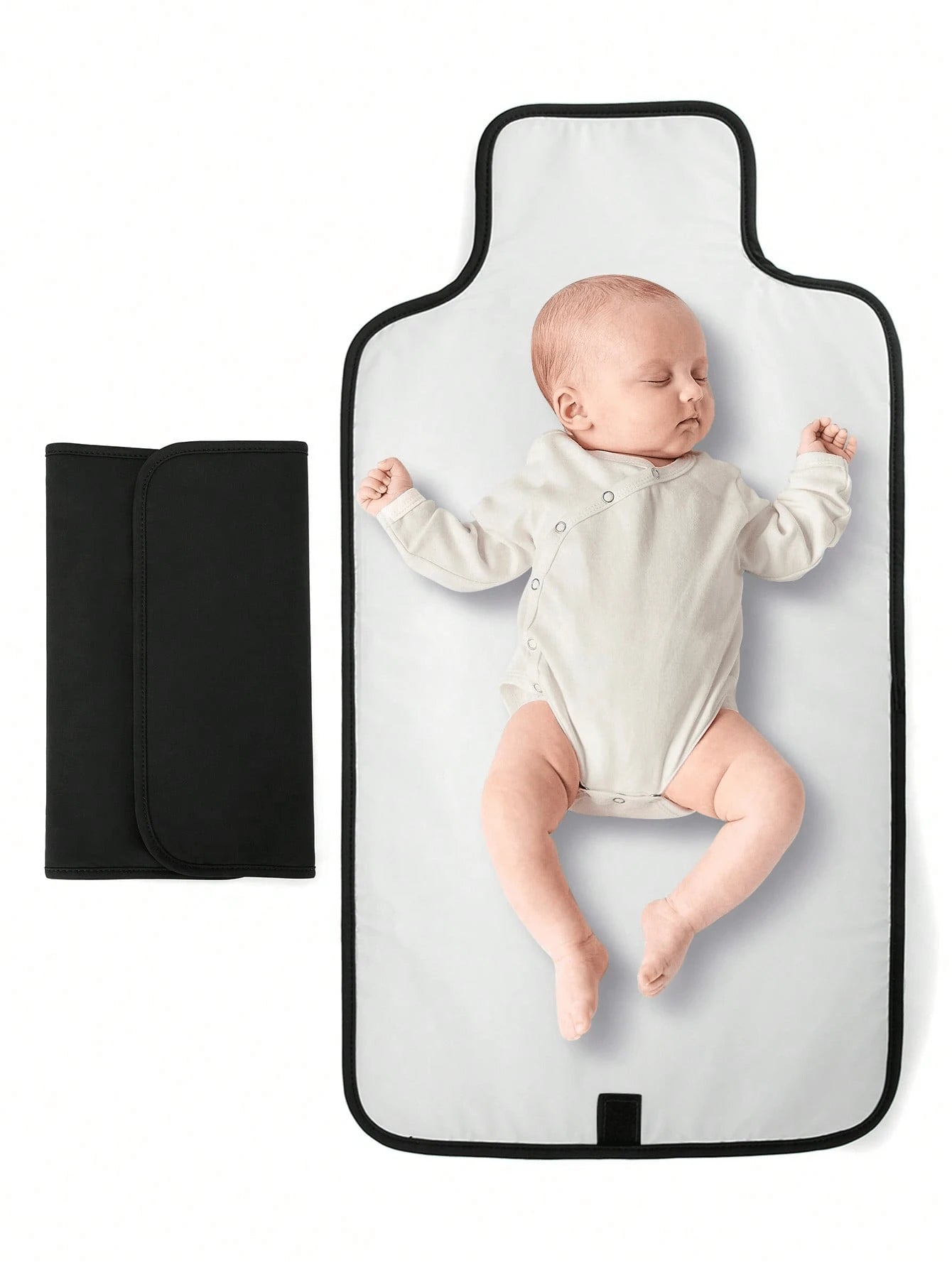 1pc Portable Diaper Changing Pad, Detachable Travel Diaper Mat With Wet Wipes Pocket, Ideal Gift For Baby Shower, Newborn Girls And Boys, Suitable For 1-8 Months