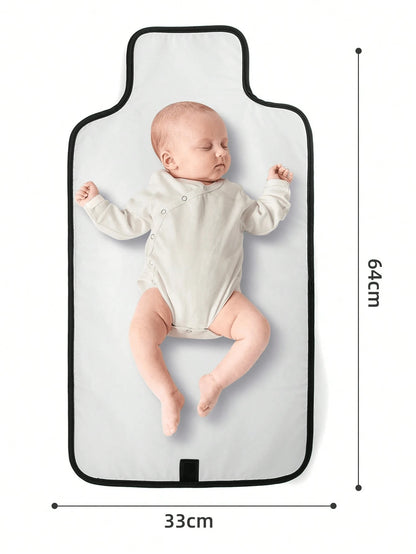 1pc Portable Diaper Changing Pad, Detachable Travel Diaper Mat With Wet Wipes Pocket, Ideal Gift For Baby Shower, Newborn Girls And Boys, Suitable For 1-8 Months
