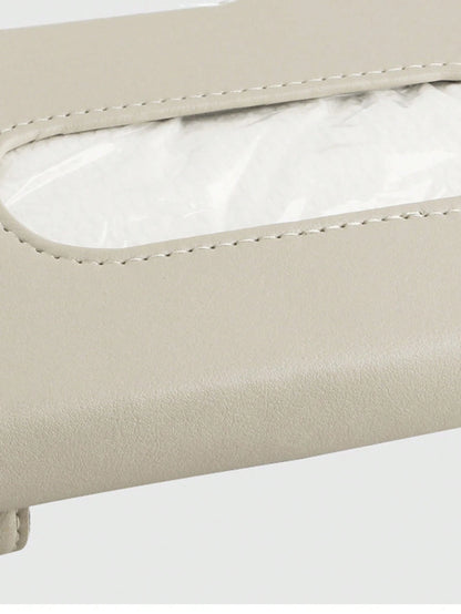 1pc PU Car Sun Visor Tissue Box