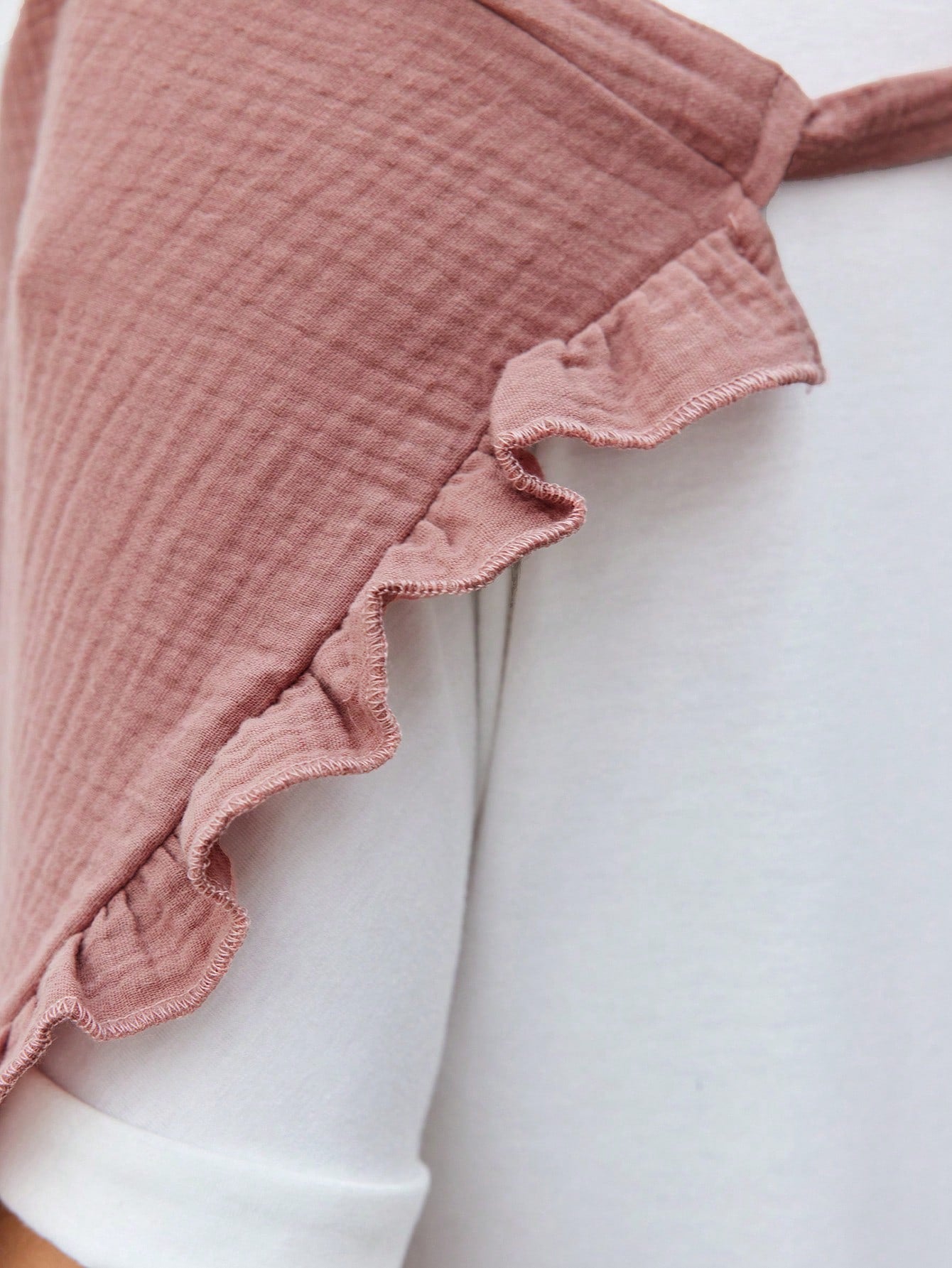 1pc Pure Cotton Soft Skin-Friendly Nursing Cover With Lace Trim For Breastfeeding Moms, Great For Outdoor Use