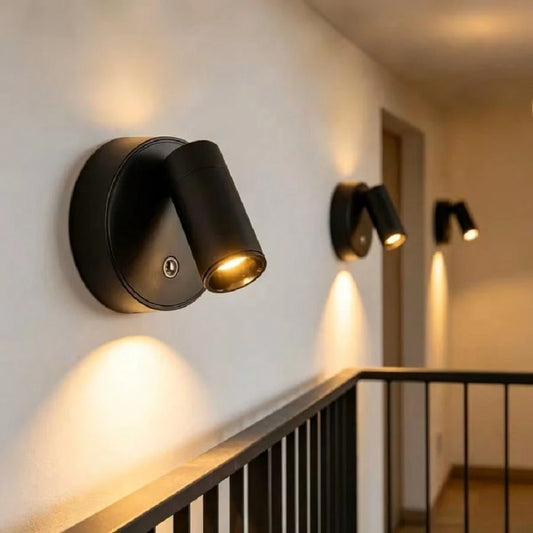 1pc Rechargeable LED Mini Spotlight, 3 Color Temperature Switching With Stepless Dimming, Can Be Wall-Mounted As Indoor Ambient Wall Light, Floor-Standing For Plant Lighting, Or Hung As Small Pendant