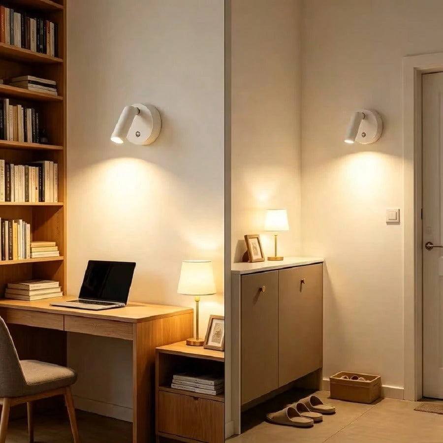 1pc Rechargeable LED Mini Spotlight, 3 Color Temperature Switching With Stepless Dimming, Can Be Wall-Mounted As Indoor Ambient Wall Light, Floor-Standing For Plant Lighting, Or Hung As Small Pendant