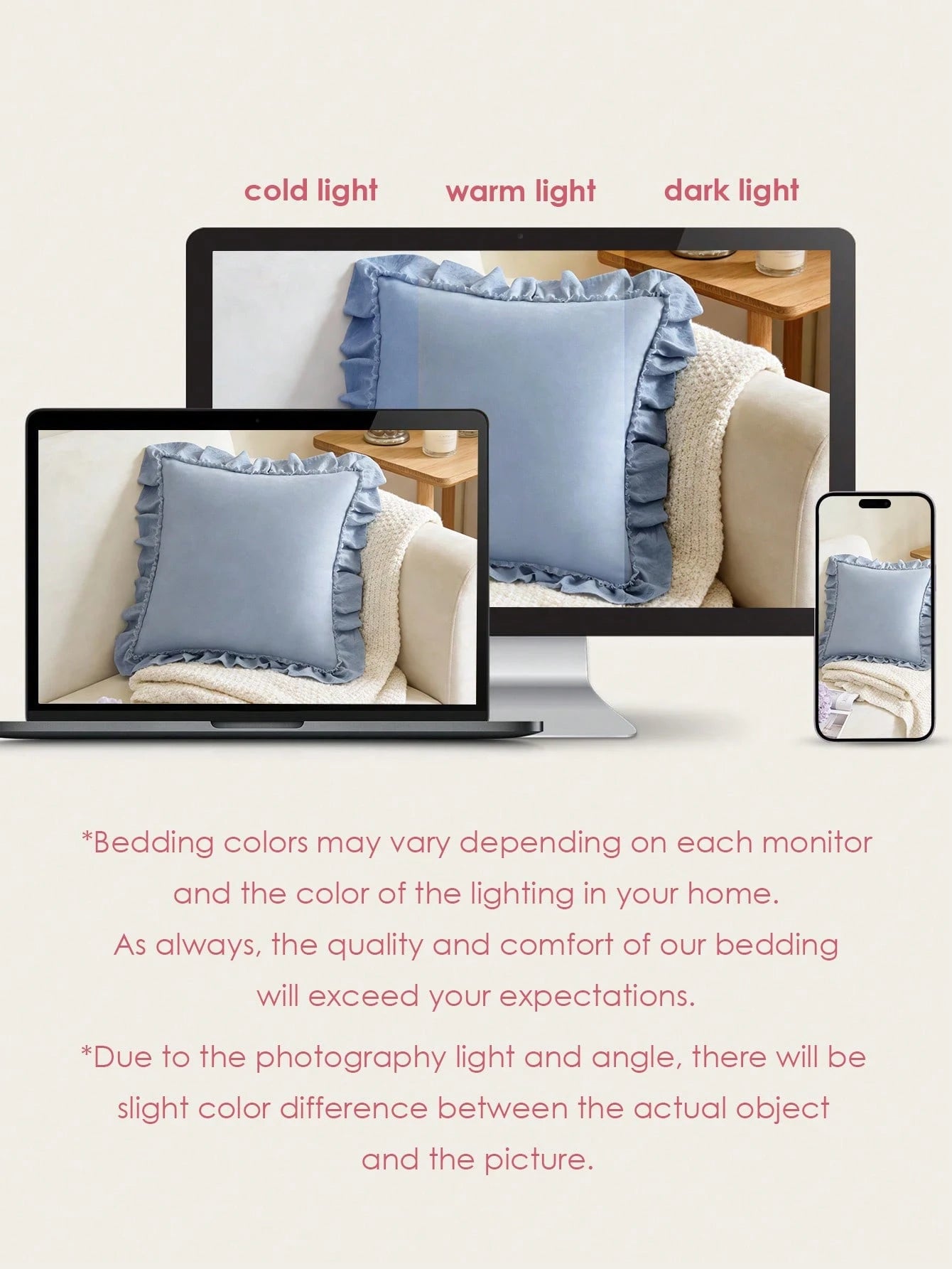 1pc Romantic French Ruffled Quilted Envelope Pillow Cover (Pillow Insert Not Included), Exquisite Romantic Decorative Pillow Sham For Bedroom/Dorm/Sofa/Lounge Chair, Great Gift For Loved Ones Or Frien