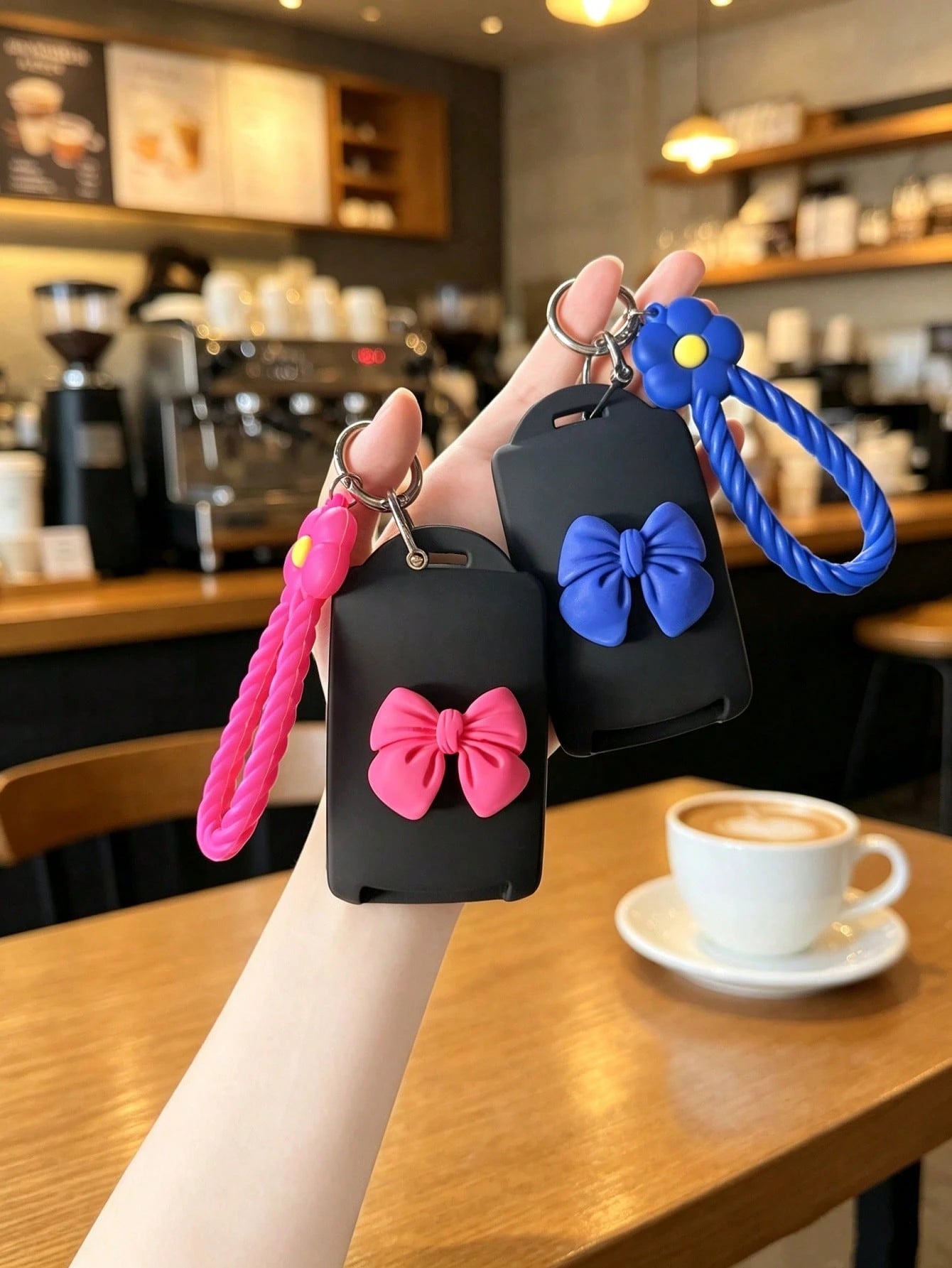 1PC Silicone Flower Lanyard Bowknot Suitable For Dongfeng Renault Koleos Key Cover Koleos 2022 Model Renault Car Fashion Women Protective Case