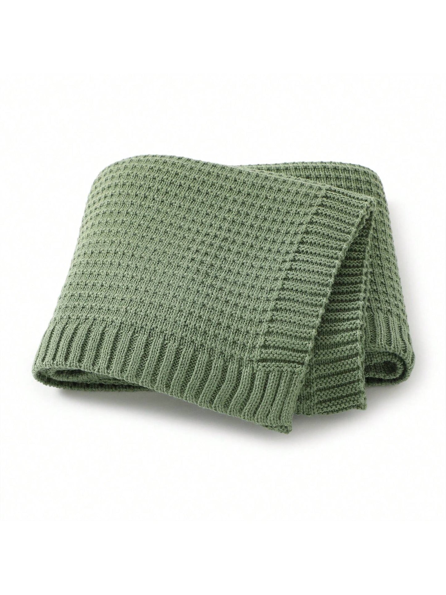 1pc Simple Knitted Baby Blanket, Multi-Season Car/Stroller Wrap Throw Love Valentine