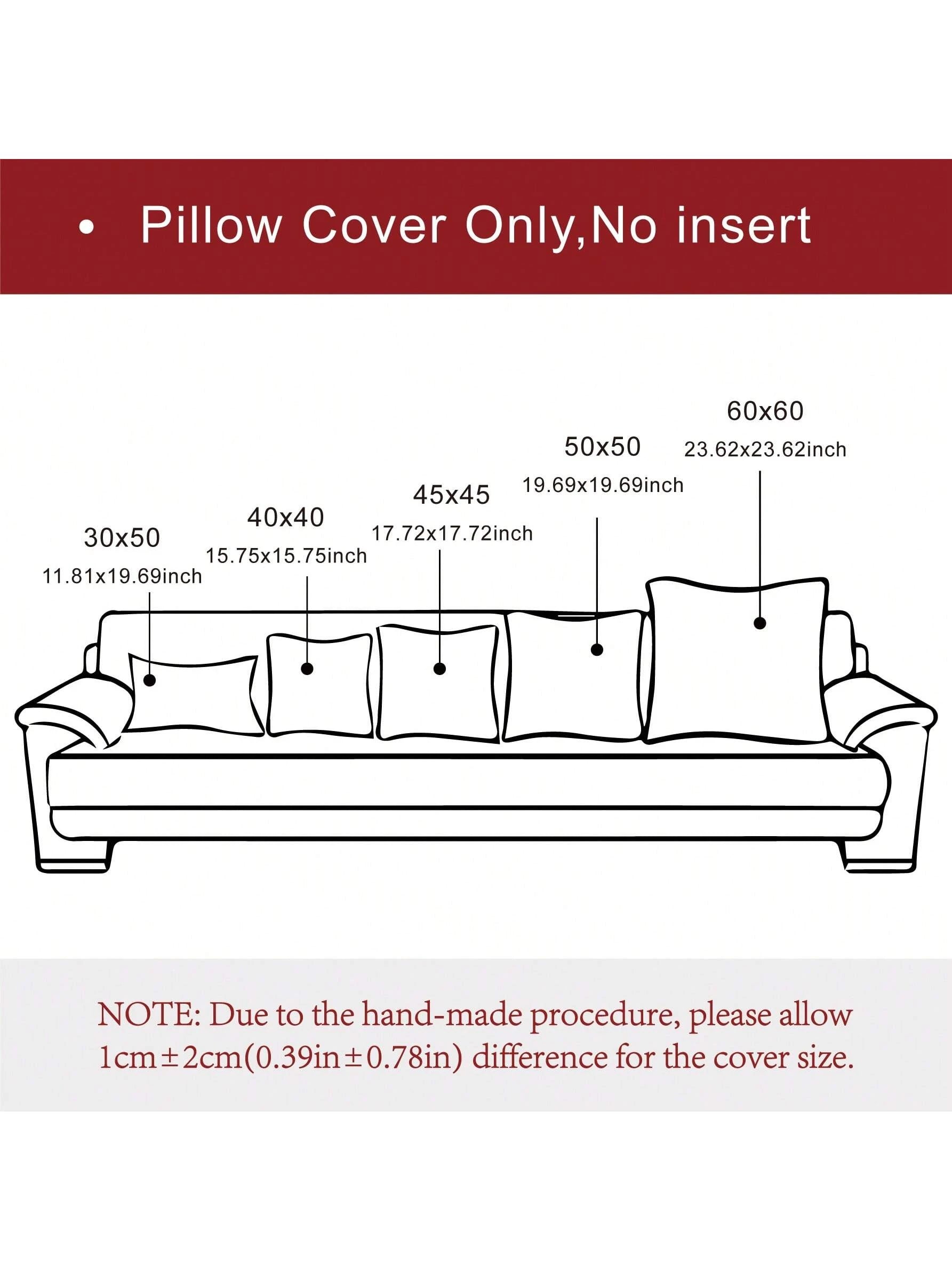 1pc Soft & Comfortable Beige Sherpa Pillow Cover With Sewn Edges, Suitable For Sofa And Bed, Spring/Summer