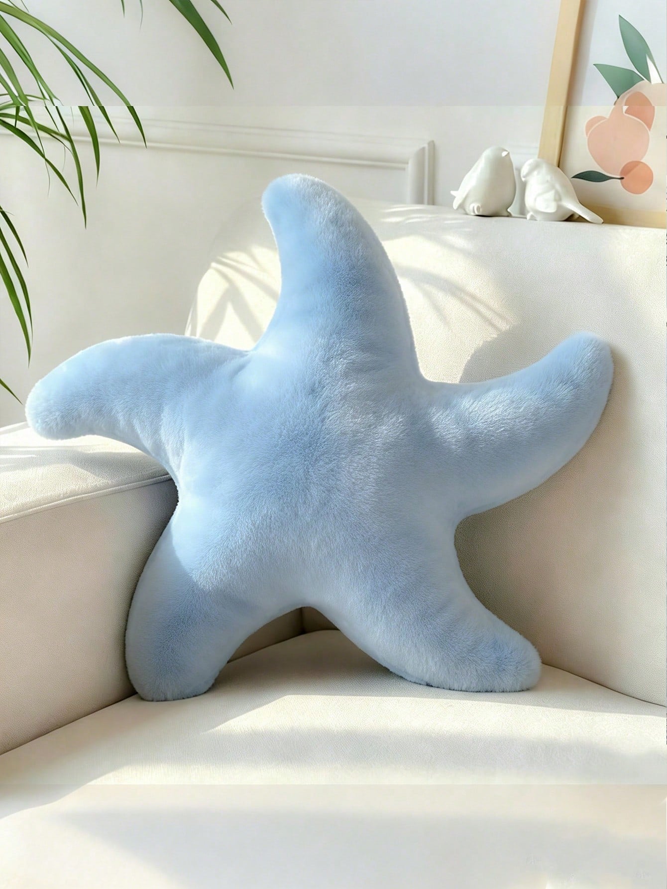 1pc Soft Faux Fur Shell Decorative Pillow, Suitable For Sofa/Bed, Shell Shaped Decor Pillow For Ocean Style, Fashion Beach Cushion, Bedroom/Outdoor Garden Decor, Summer Gift