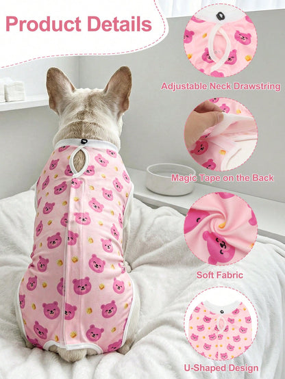 1pc Soft & Lightweight Dog Spay/Neuter Recovery Suit, Anti-Licking, Suitable For Female & Male Dogs After Surgery Or Weaning Period