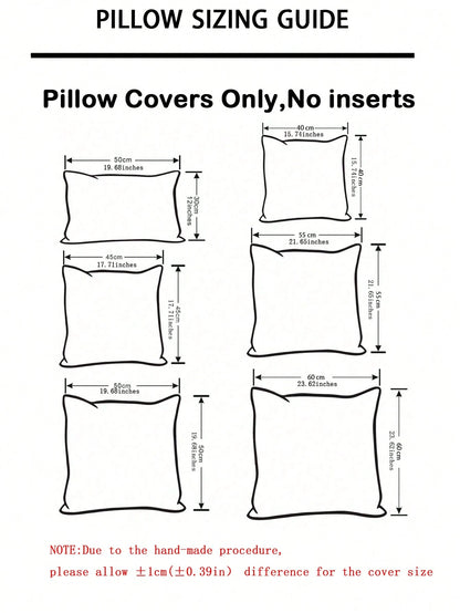 1pc Solid Color Cushion Cover Without Filler, Modern Woven Fabric Throw Pillow Cover For Household