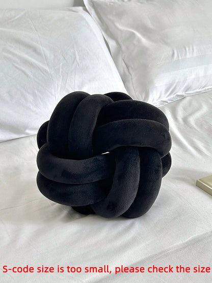 1pc Solid Color Versatile Eight-Faced Plush Ball Decorative Throw Pillow, Living Room, Sofa, Coffee Table, Bedroom Decor