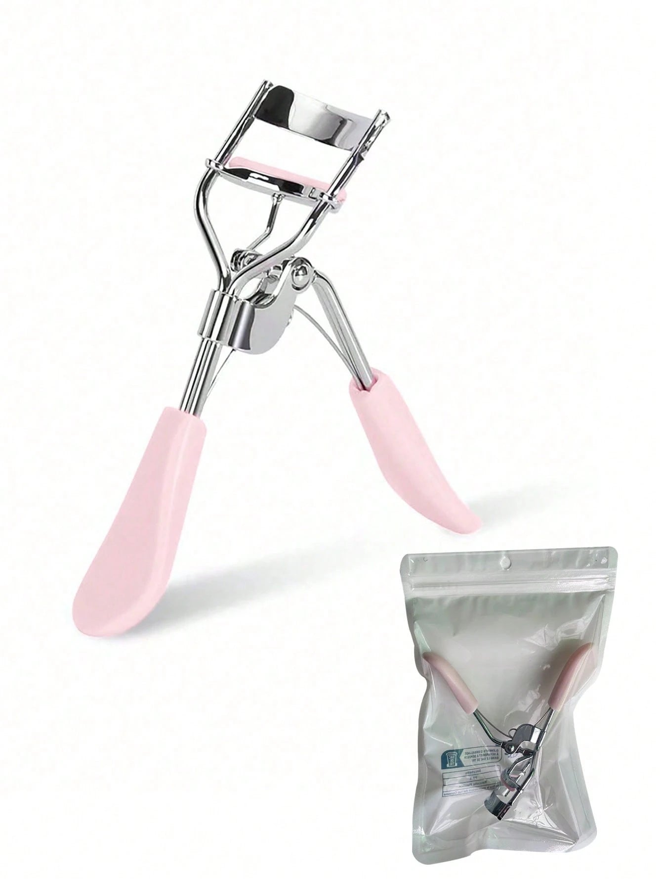 1pc Stainless Steel Eyelash Curler, Mascara Curling Tool, False Eyelash Assistor, Makeup Broad Curved Cosmetic Accessory, Soft Material, Long-Lasting, Comfortable And Easy To Use,Makeup,Cheap,Room Dec