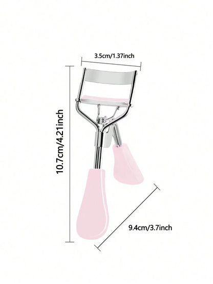 1pc Stainless Steel Eyelash Curler, Mascara Curling Tool, False Eyelash Assistor, Makeup Broad Curved Cosmetic Accessory, Soft Material, Long-Lasting, Comfortable And Easy To Use,Makeup,Cheap,Room Dec