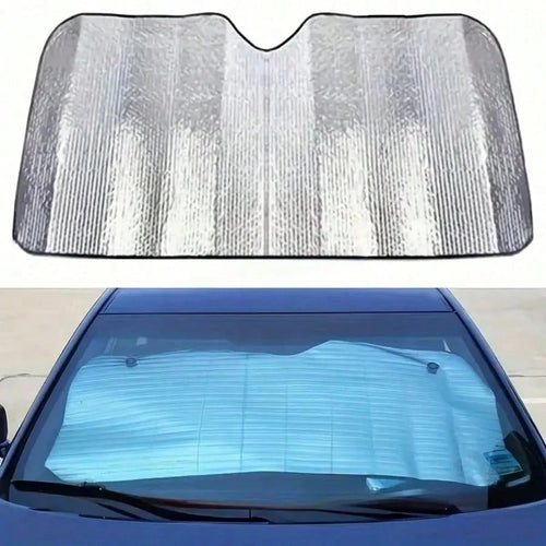 1pc Summer Car Comfort Shade- Front Windshield UV Protection, Heat Insulation And Light Blocking, Auto Accessories, Car Essential