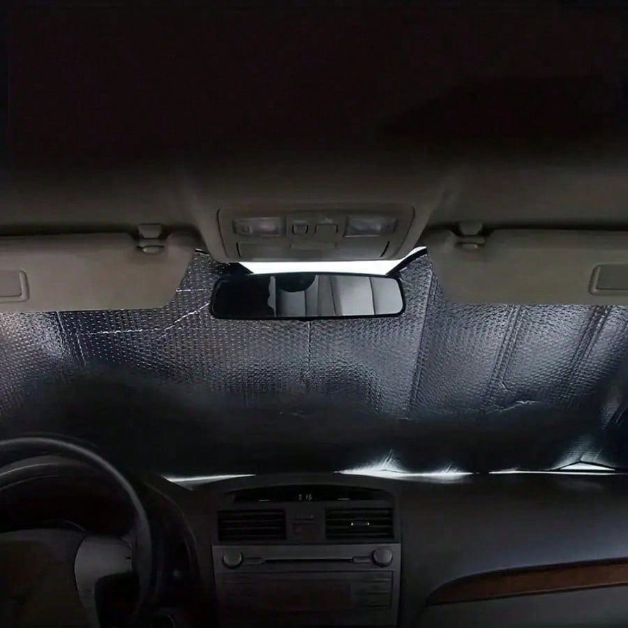 1pc Summer Car Comfort Shade- Front Windshield UV Protection, Heat Insulation And Light Blocking, Auto Accessories, Car Essential
