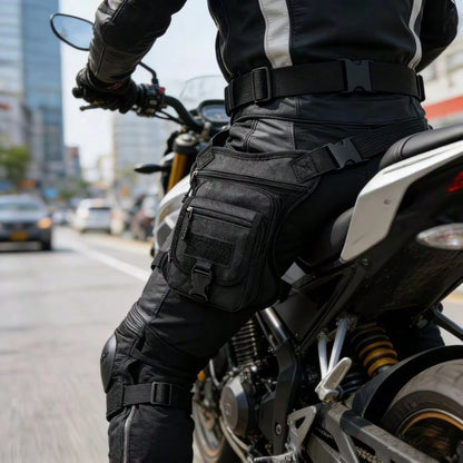 1pc Tactical Outdoor Multi-Function Sports Leg Bag, Men's Motorcycle Riding Thigh Bag, Portable Tactical Waist Bag, Adjustable Cross Leg Strap, Outdoor Cycling Hiking Wear-Resistant Backpack