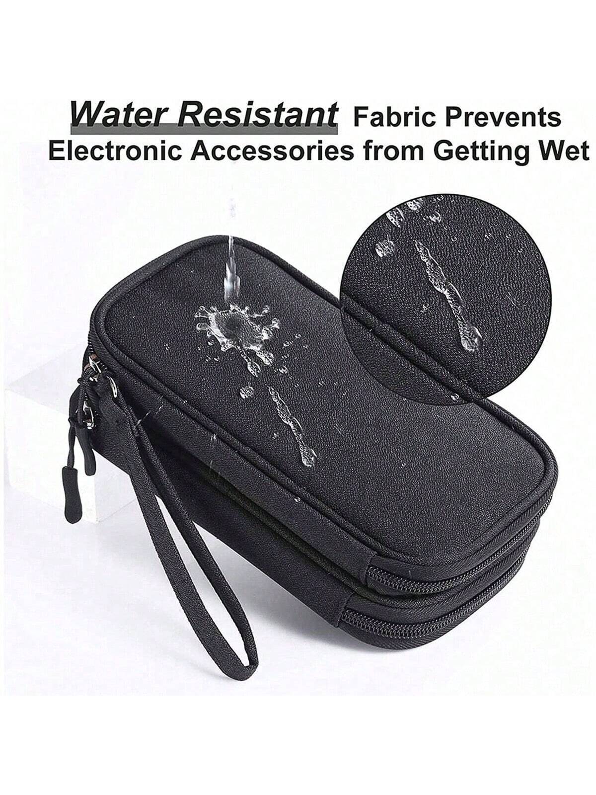 1PC Travel In Style With Our Waterproof Electronic Storage Bag, Hard Disks, Headphones, And More! For Fall Home Decor For Travel Storage Bag