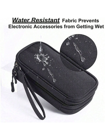 1PC Travel In Style With Our Waterproof Electronic Storage Bag, Hard Disks, Headphones, And More! For Fall Home Decor For Travel Storage Bag