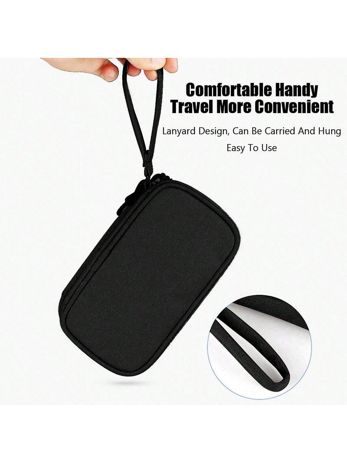 1PC Travel In Style With Our Waterproof Electronic Storage Bag, Hard Disks, Headphones, And More! For Fall Home Decor For Travel Storage Bag