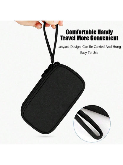 1PC Travel In Style With Our Waterproof Electronic Storage Bag, Hard Disks, Headphones, And More! For Fall Home Decor For Travel Storage Bag