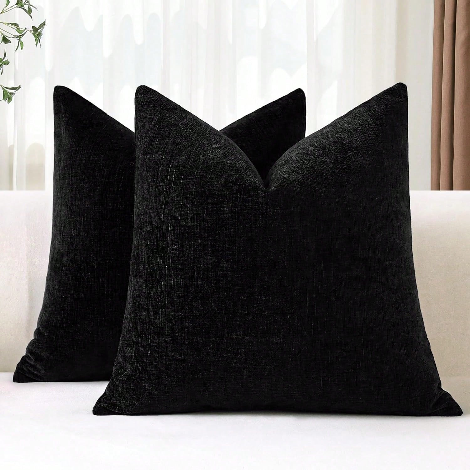1pc Ultra Soft Chenille Pillowcase, Suitable For Living Room, Bedroom, Sofa Cushion