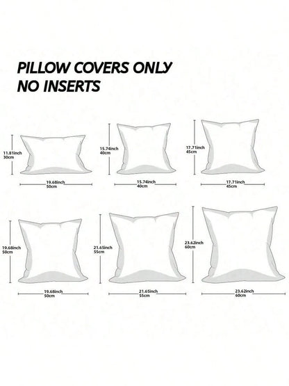 1pc Ultra Soft Chenille Pillowcase, Suitable For Living Room, Bedroom, Sofa Cushion
