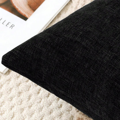 1pc Ultra Soft Chenille Pillowcase, Suitable For Living Room, Bedroom, Sofa Cushion