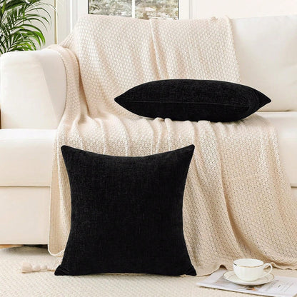 1pc Ultra Soft Chenille Pillowcase, Suitable For Living Room, Bedroom, Sofa Cushion